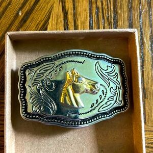 Silver Horse Western Decorative Belt Buckle